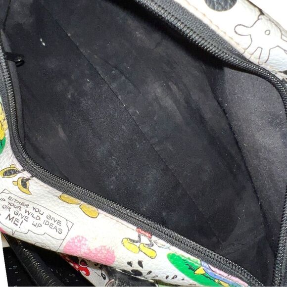 Disney adorable white satchel with black handles and whimsical Disney ca… - Picture 10 of 13